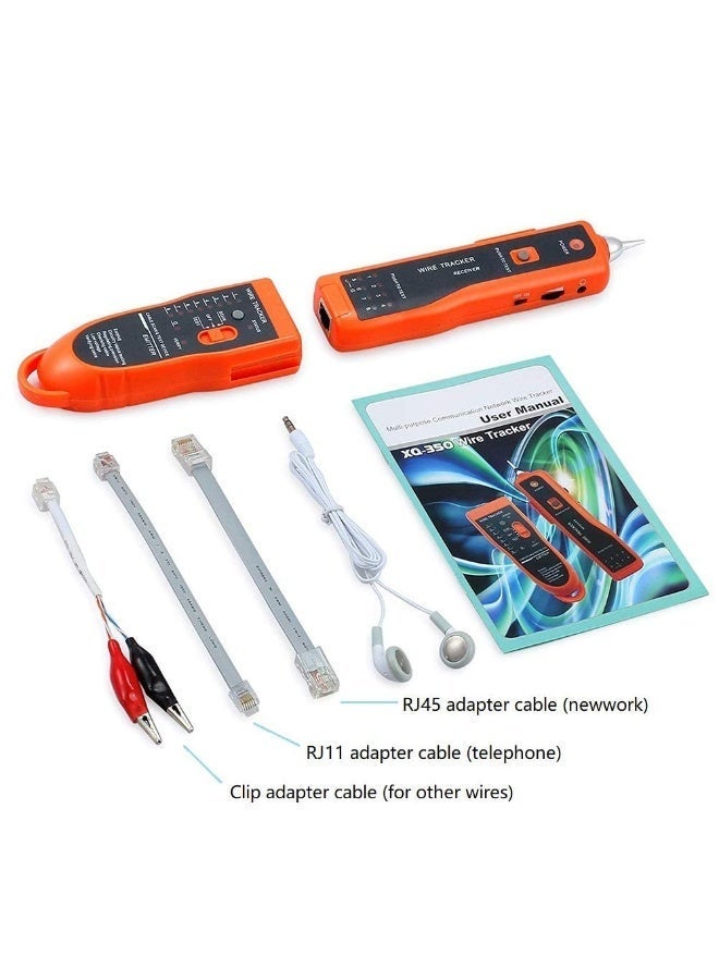BEST ONE Wire Tester RJ45 RJ11 Cable Tracker Line Finder Multifunction Wire Tracker Ethernet LAN Network Cat5 Cat6 with Earphone for Cable Collation, Network Maintenance Collation, Telephone Line Test - Image 5